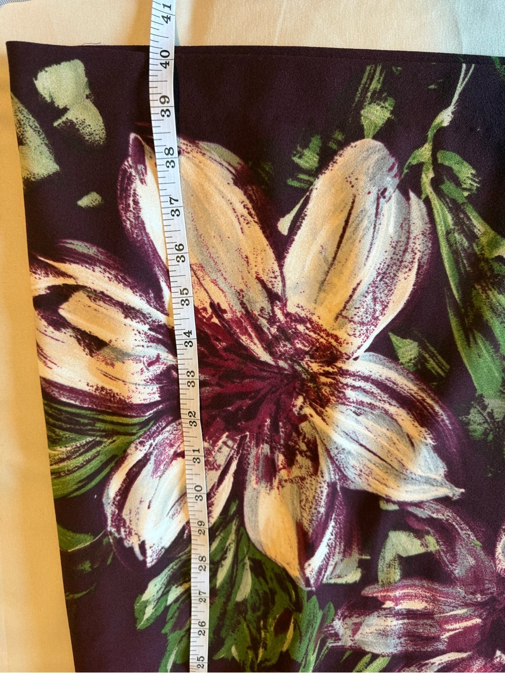 Calvin Klein Burgundy Floral Sleeveless Midi Sheath Dress EUC - Picture 6 of 7